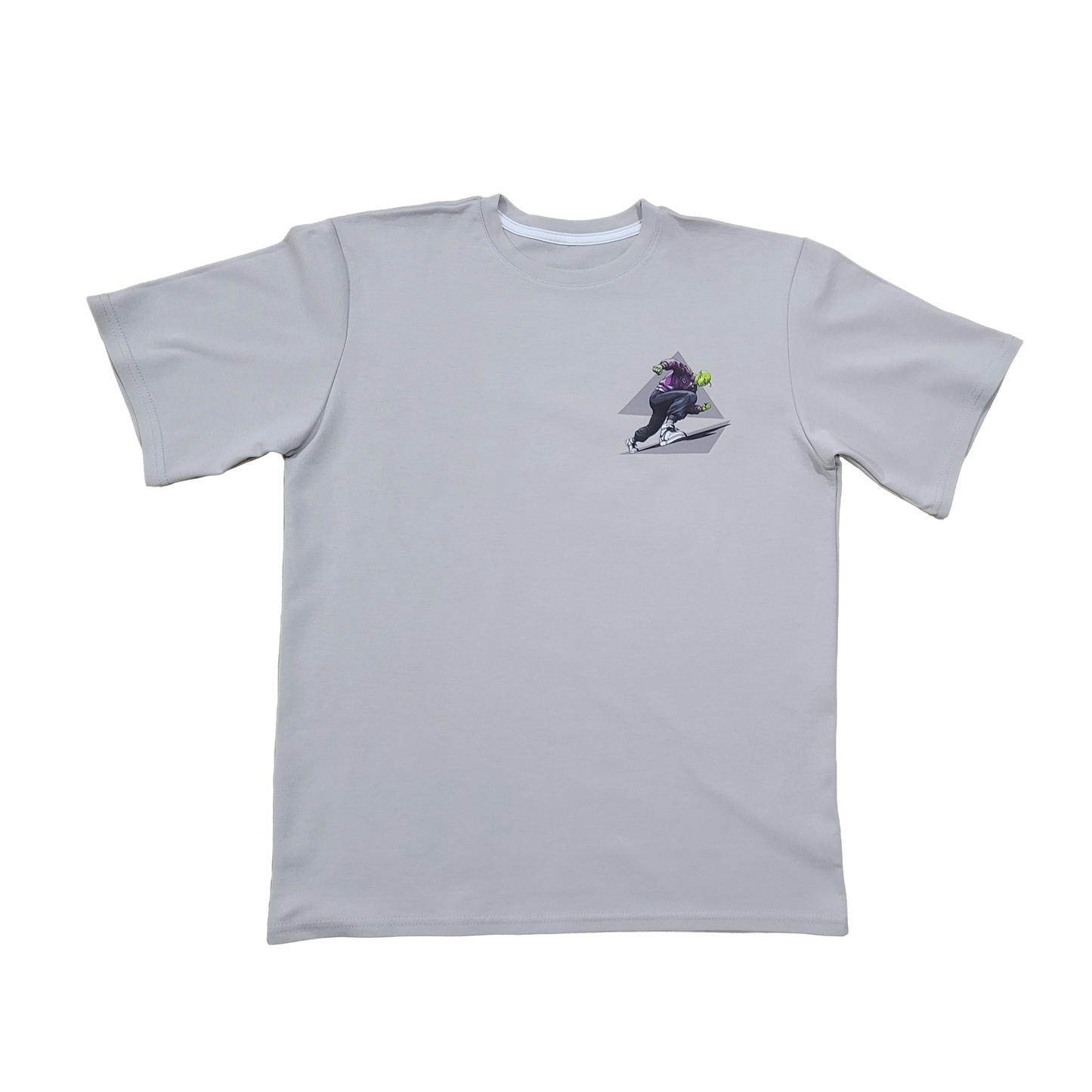 Camiseta Oversize Gris Claro - Piccolo Silent Strength