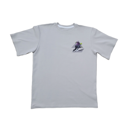 Camiseta Oversize Gris Claro - Piccolo Silent Strength