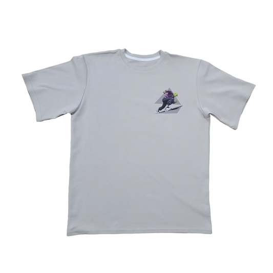 Camiseta Oversize Gris Claro - Piccolo Silent Strength