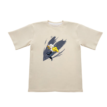 Camiseta Oversize Amarilla - Androide 18 Cold Voltage