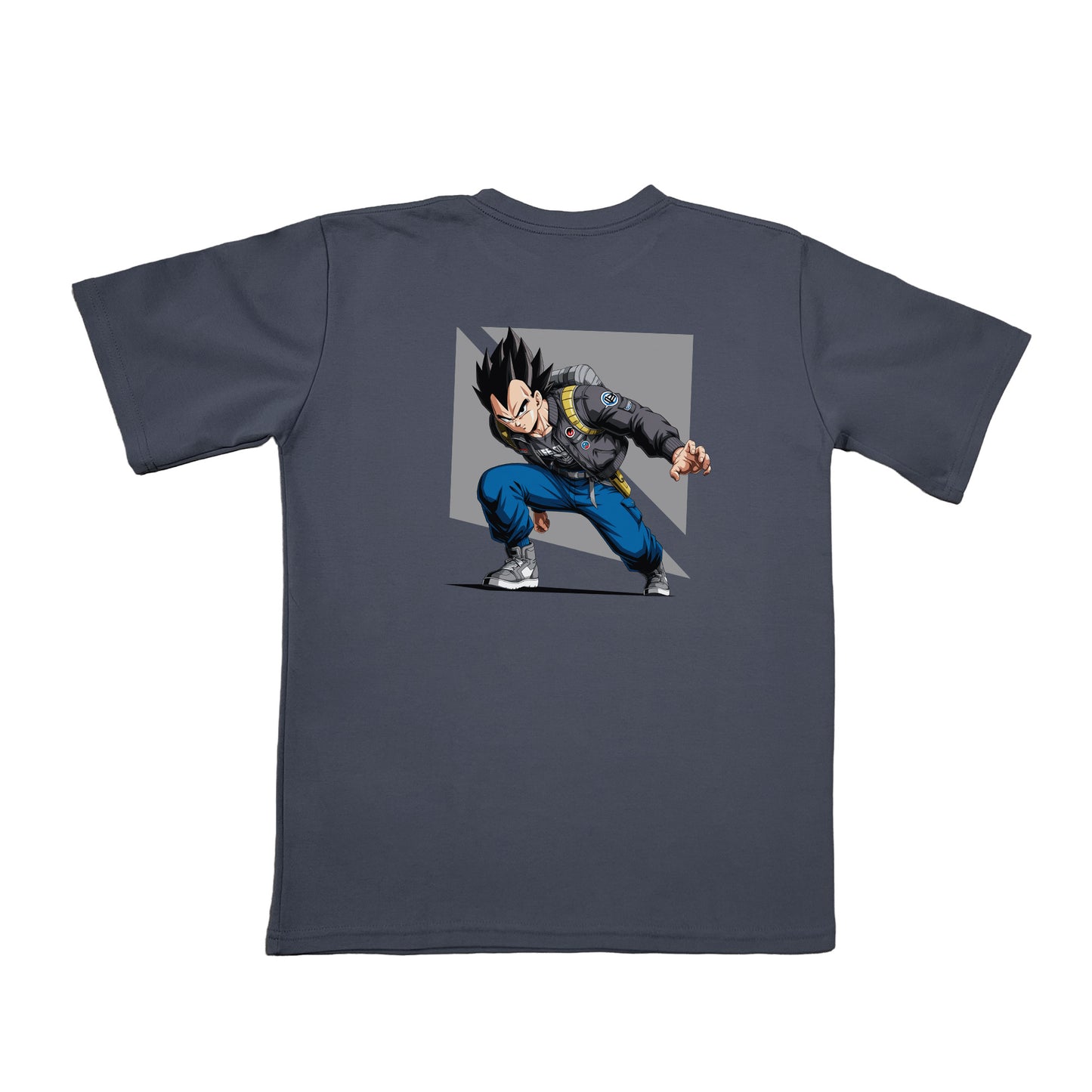Camiseta Oversize Gris Oscuro - Vegeta Royal Pride